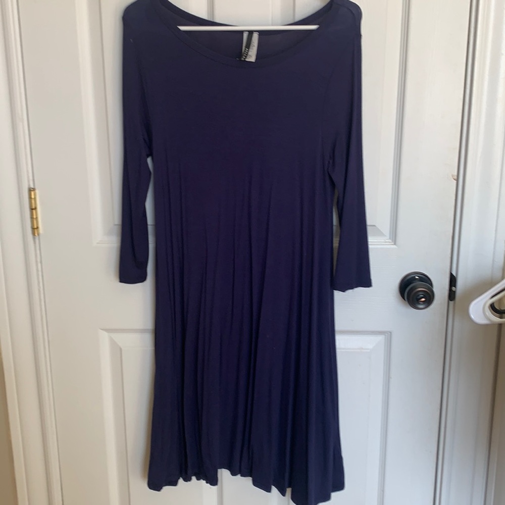 Blue tunic dress